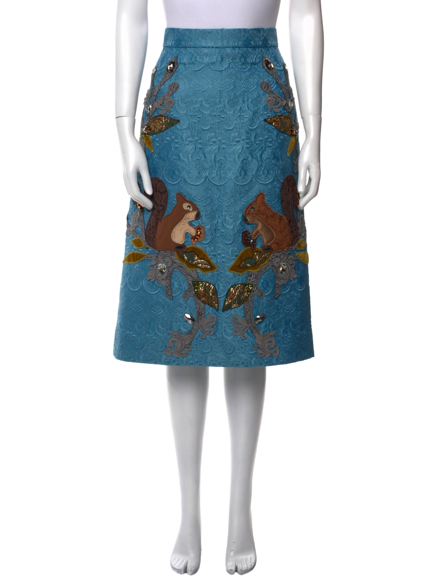 Dolce & Gabbana Squirrel Knee-Length Skirt