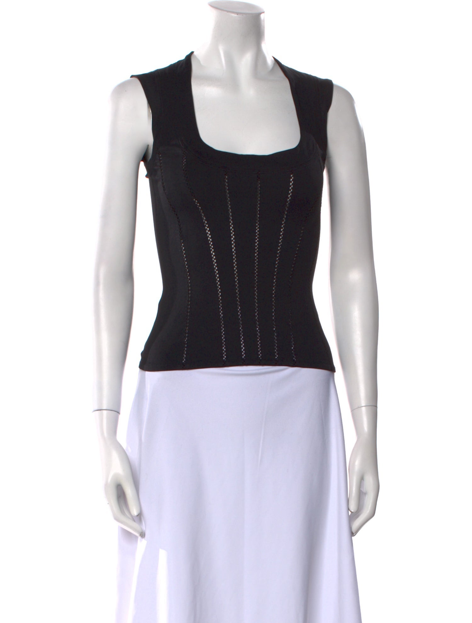 Dolce & Gabbana Vintage Square Neckline Crop Top