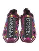 Dolce & Gabbana Printed Crystal Embellishments Sneakers