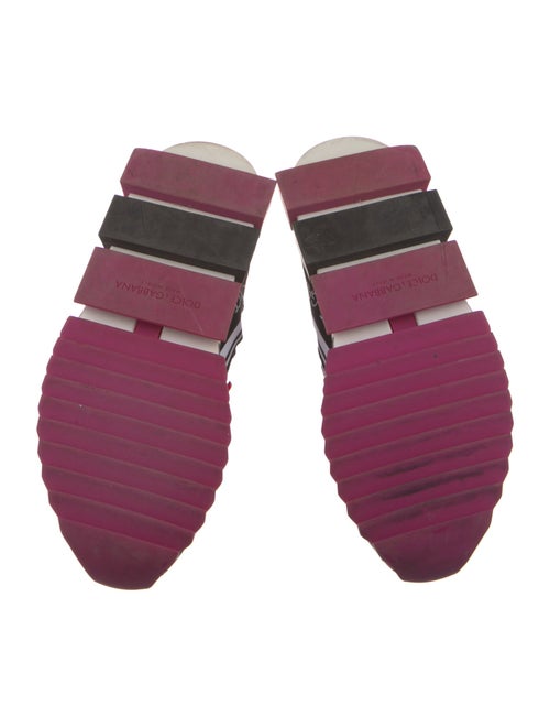 Dolce & Gabbana Printed Crystal Embellishments Sneakers