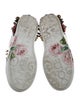 Dolce & Gabbana Leather Floral Print Sneakers