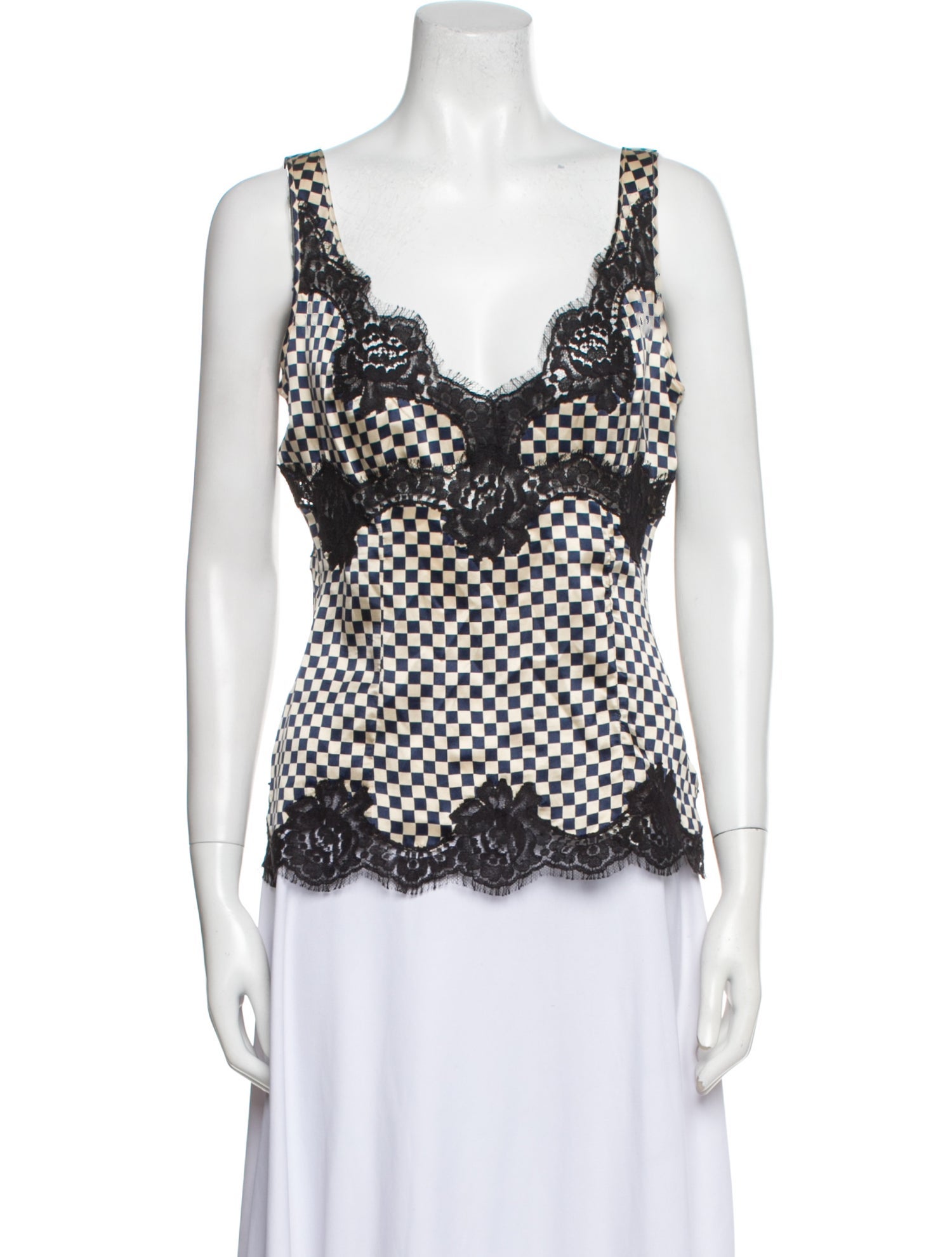 Dolce & Gabbana Printed V-Neck Top