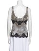 Dolce & Gabbana Printed V-Neck Top