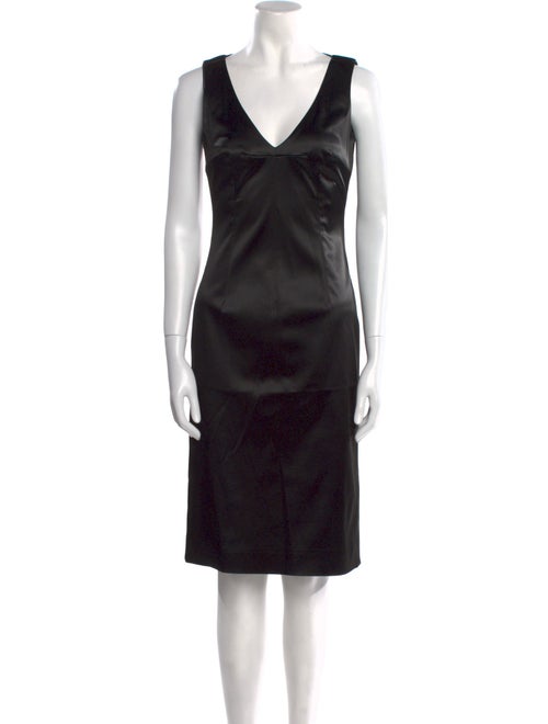 Dolce & Gabbana V-Neck Knee-Length Dress