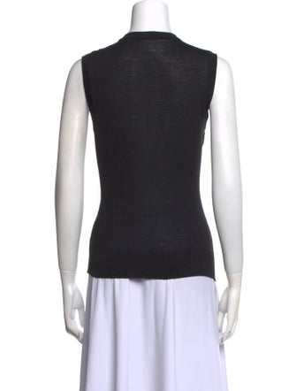 Dolce & Gabbana Virgin Wool Floral Print Top