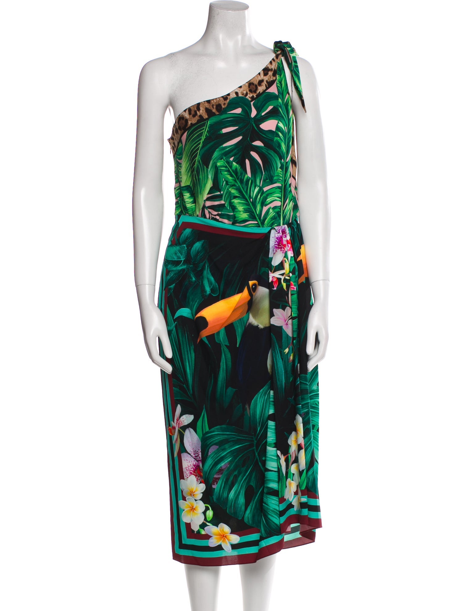 Dolce & Gabbana Silk Knee-Length Dress