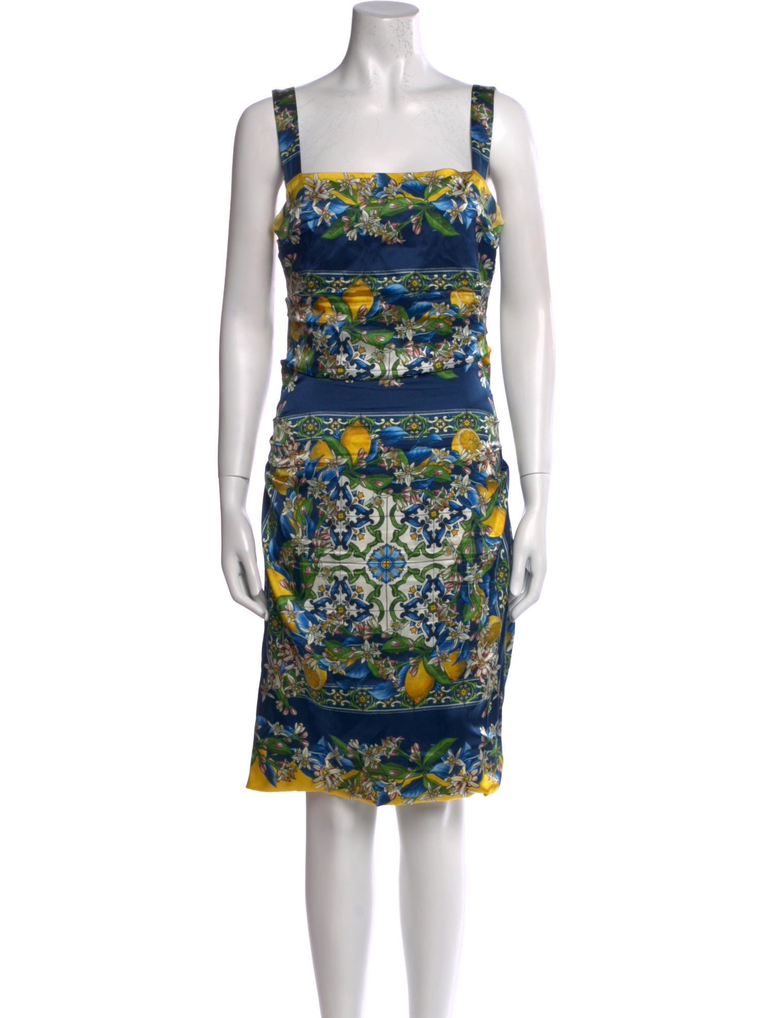 Dolce & Gabbana Silk Knee-Length Dress