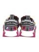 Dolce & Gabbana Colorblock Pattern Crystal Embellishments Sneakers