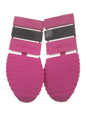 Dolce & Gabbana Colorblock Pattern Crystal Embellishments Sneakers