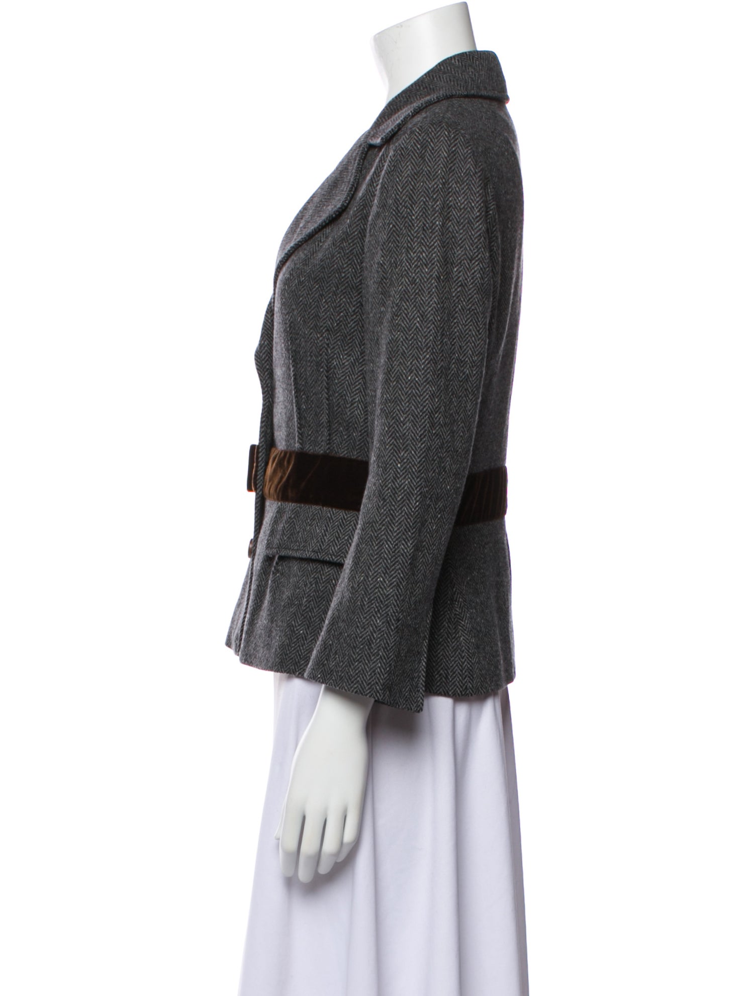 Dolce & Gabbana Wool Tweed Pattern Blazer