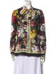Dolce & Gabbana Silk Floral Print Blouse