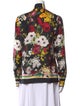Dolce & Gabbana Silk Floral Print Blouse