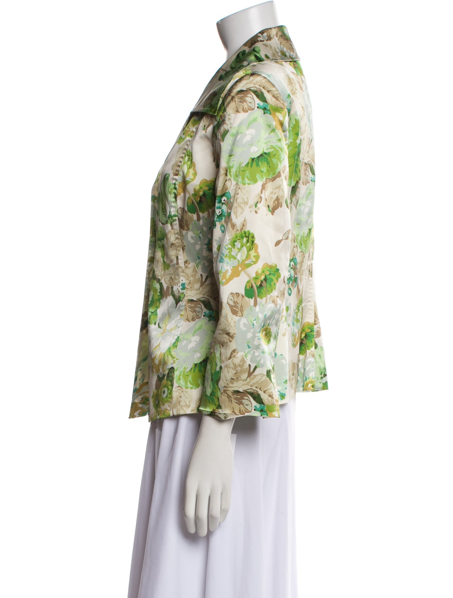 Dolce & Gabbana Silk Floral Print Jacket