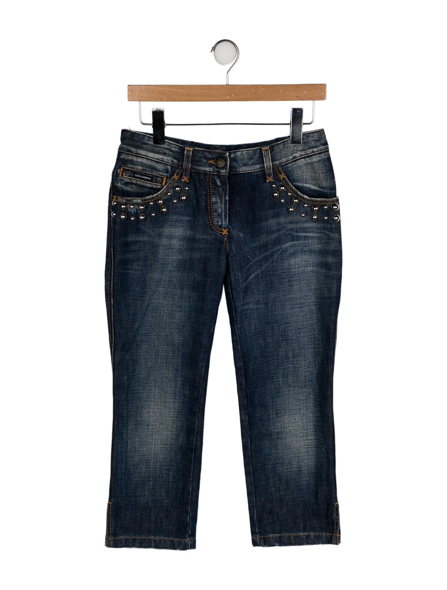 Dolce & Gabbana Low-Rise Straight Leg Jeans