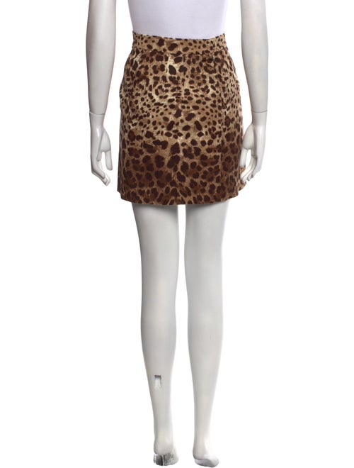 Dolce & Gabbana Animal Print Mini Skirt