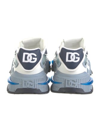 Dolce & Gabbana Leather Colorblock Pattern Sneakers