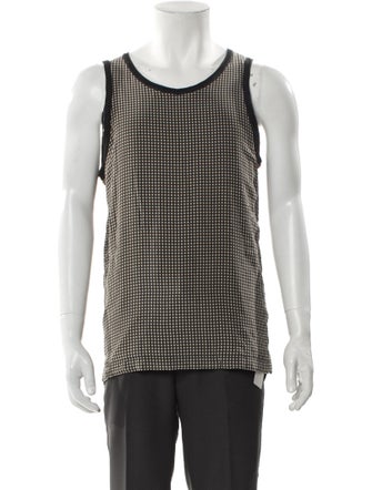 Dolce & Gabbana Silk Plaid Print T-Shirt