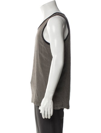 Dolce & Gabbana Silk Plaid Print T-Shirt