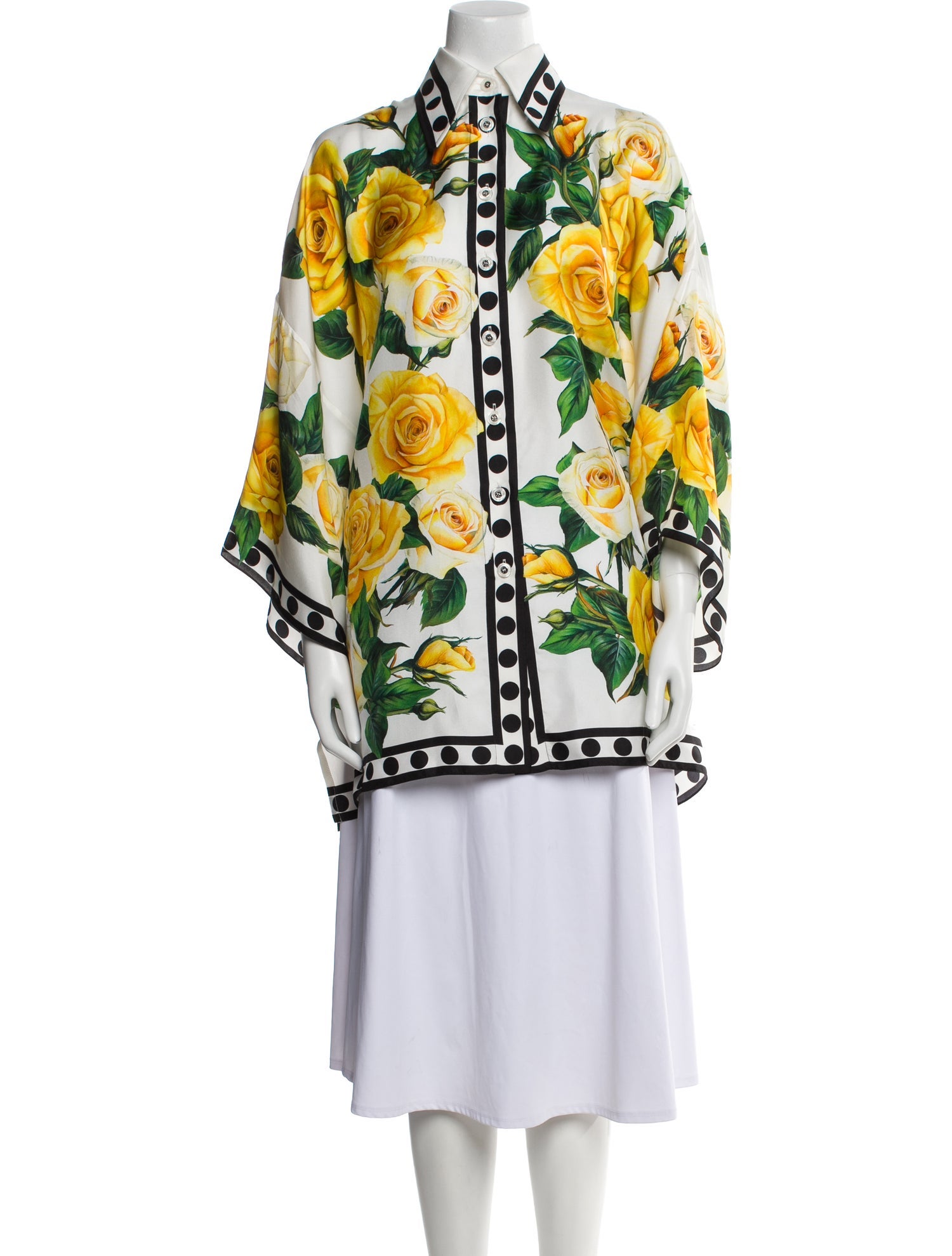 Dolce & Gabbana Printed Long Sleeve Tunic