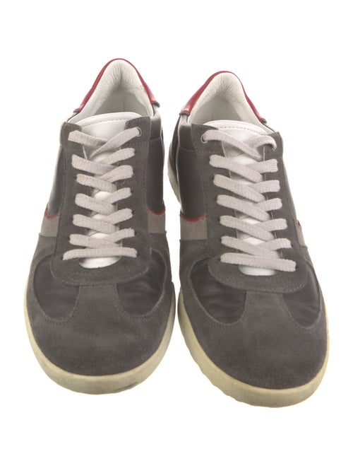 Dolce & Gabbana Suede Colorblock Pattern Sneakers