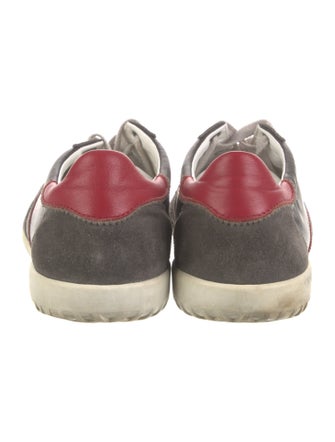 Dolce & Gabbana Suede Colorblock Pattern Sneakers