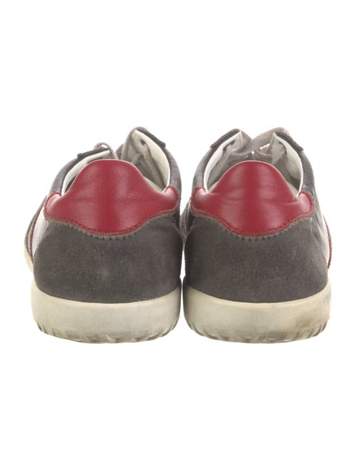 Dolce & Gabbana Suede Colorblock Pattern Sneakers