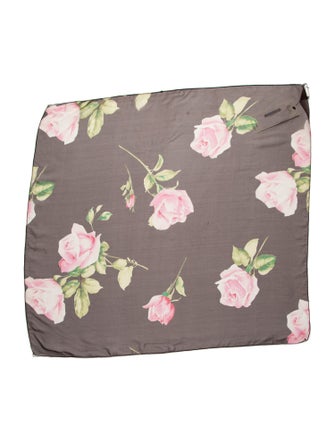 Dolce & Gabbana Silk Floral Print Scarf
