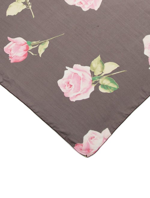 Dolce & Gabbana Silk Floral Print Scarf