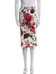 Dolce & Gabbana Floral Print Knee-Length Skirt