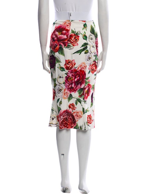 Dolce & Gabbana Floral Print Knee-Length Skirt