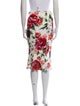 Dolce & Gabbana Floral Print Knee-Length Skirt