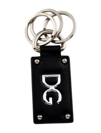 Dolce & Gabbana Logo Leather Keychain