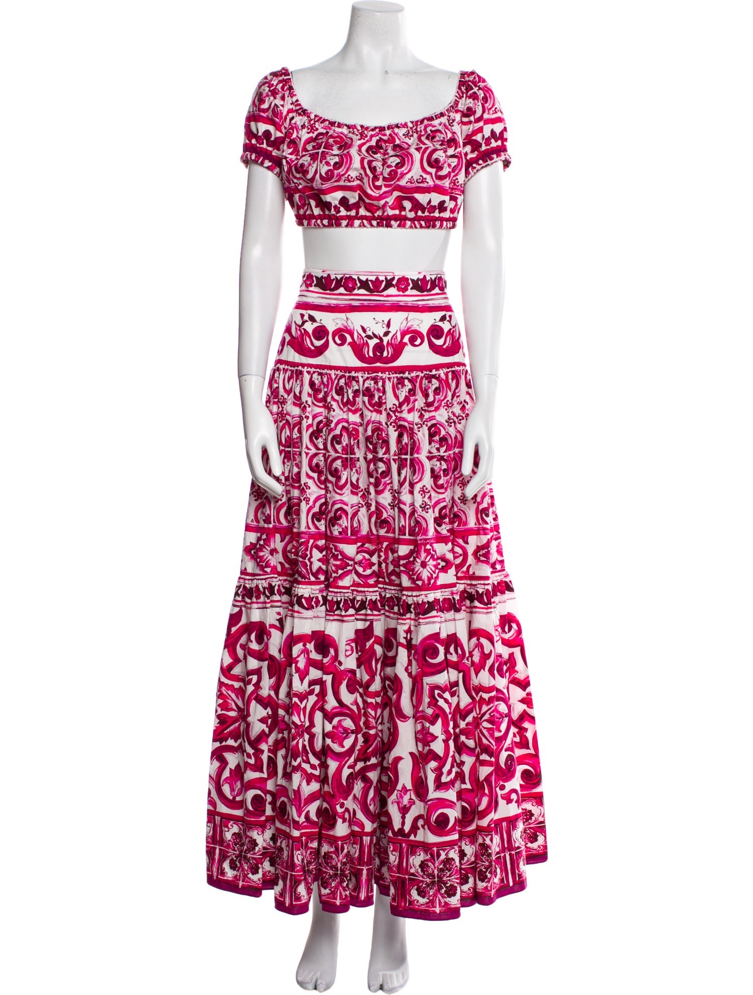 Dolce & Gabbana Floral Print Skirt Set