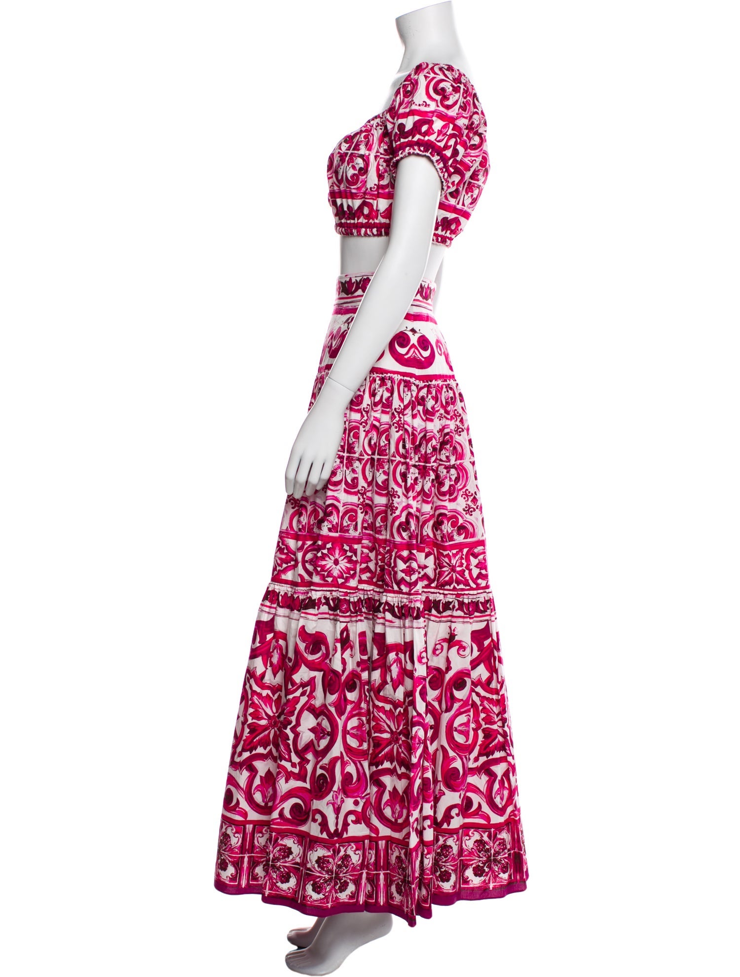 Dolce & Gabbana Floral Print Skirt Set