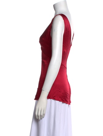 Dolce & Gabbana Silk V-Neck Top