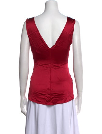 Dolce & Gabbana Silk V-Neck Top