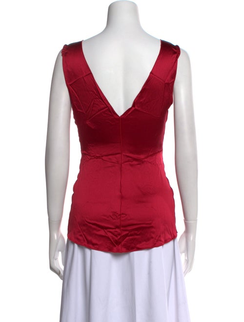 Dolce & Gabbana Silk V-Neck Top