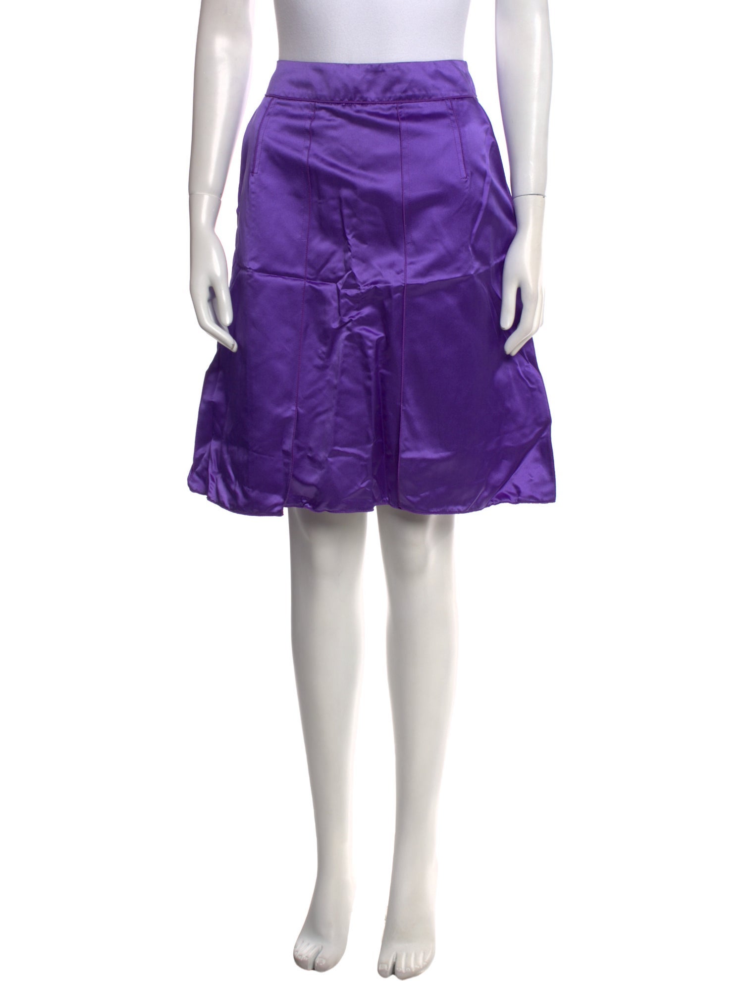 Dolce & Gabbana Silk Knee-Length Skirt