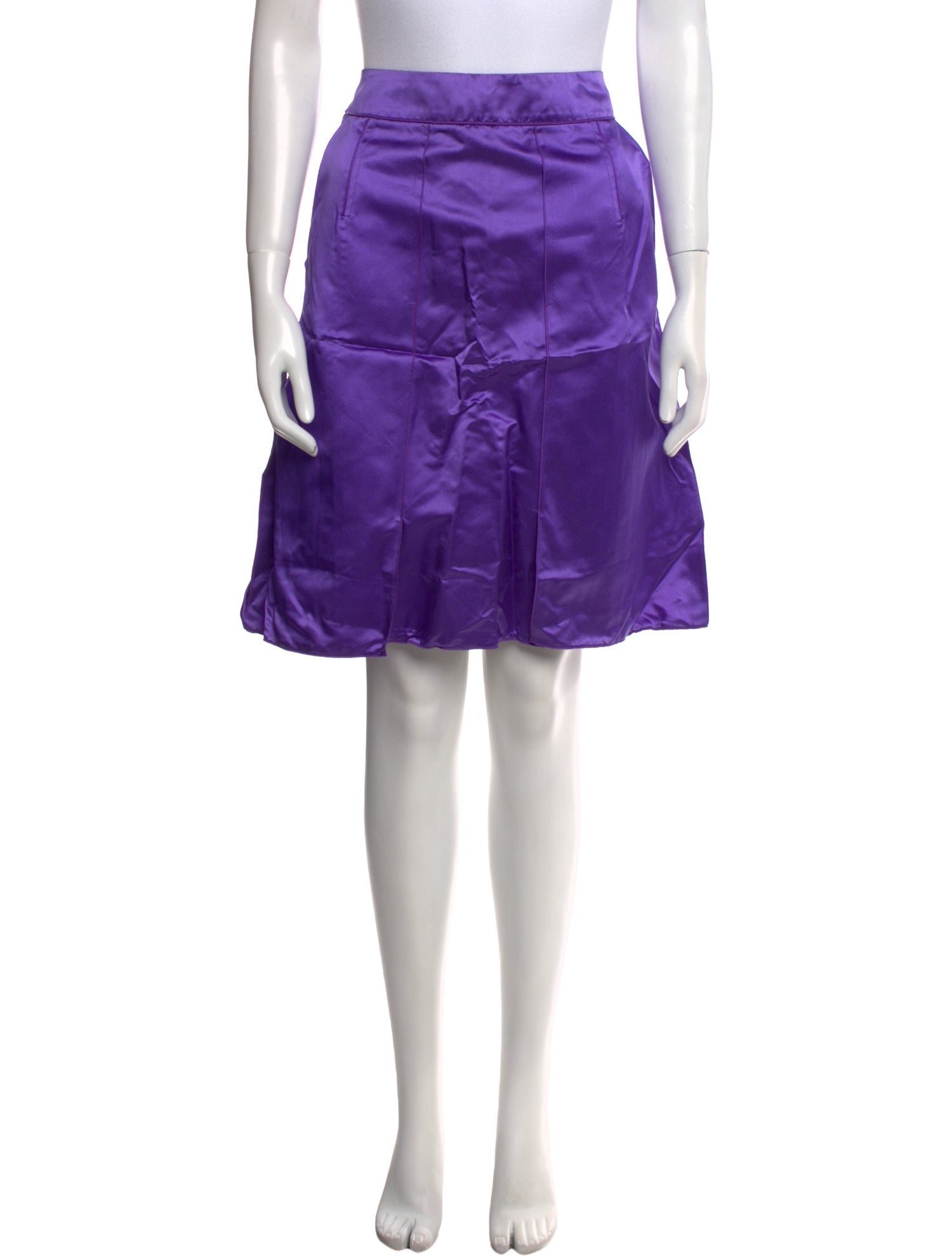 Dolce & Gabbana Silk Knee-Length Skirt