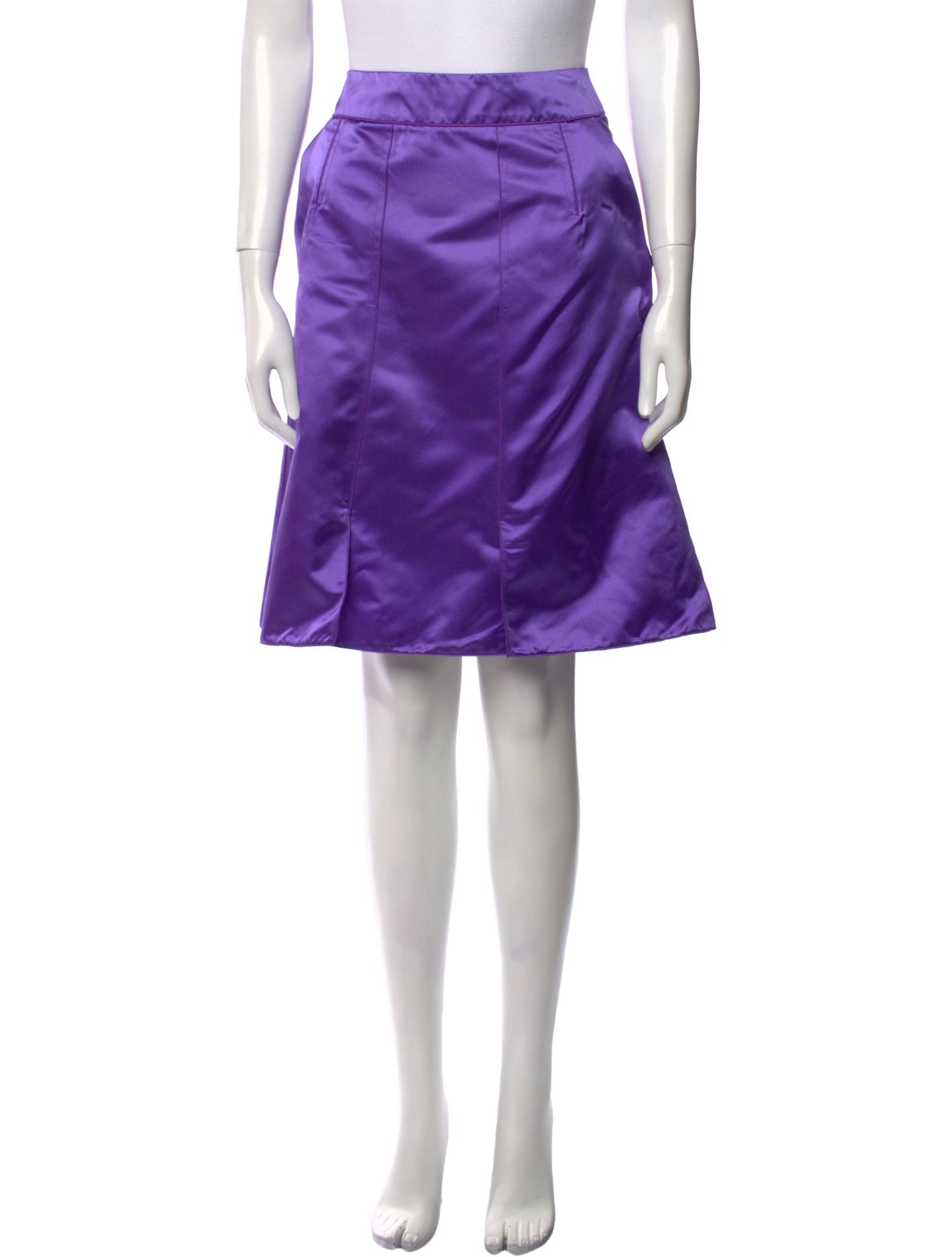 Dolce & Gabbana Silk Knee-Length Skirt