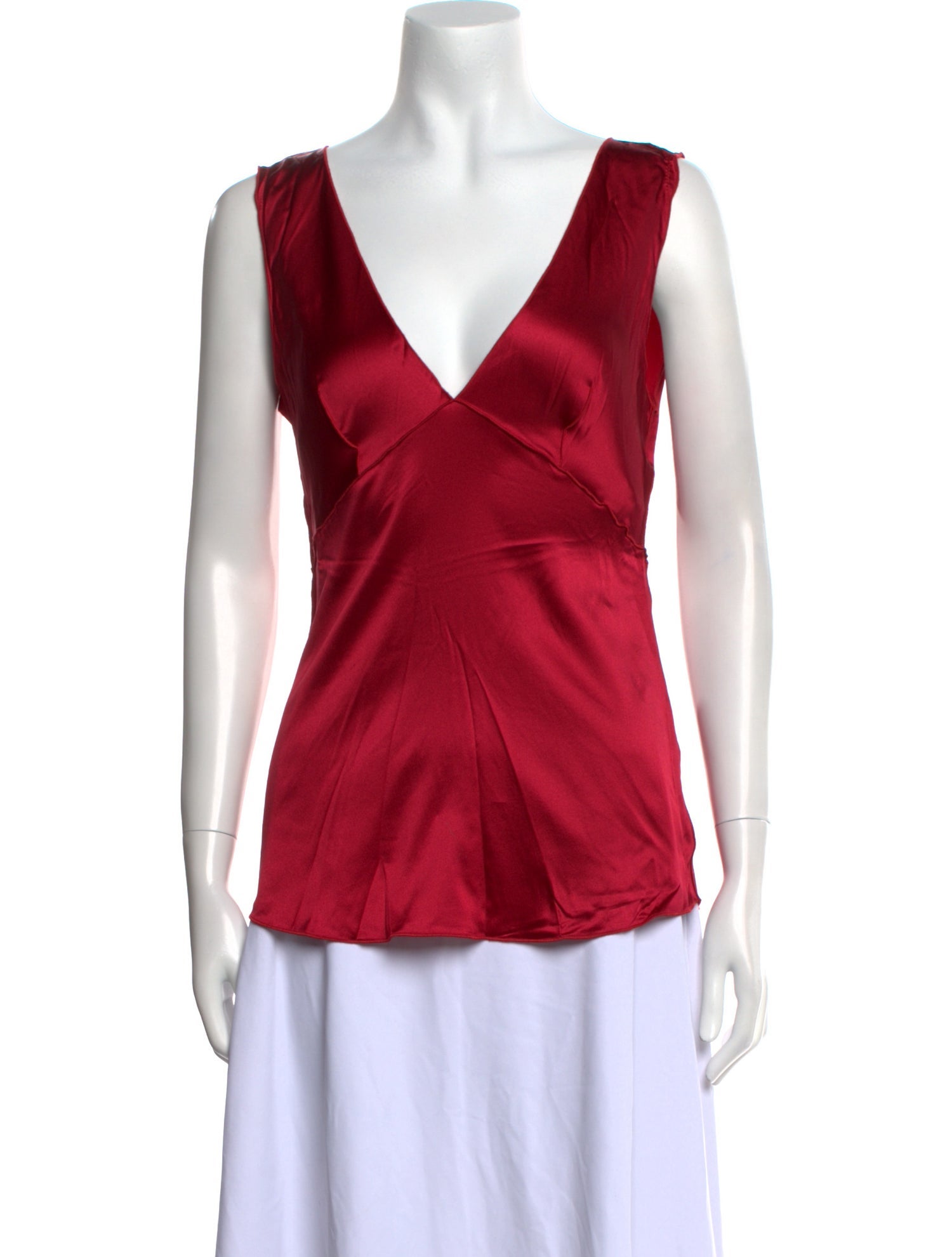 Dolce & Gabbana Silk V-Neck Top