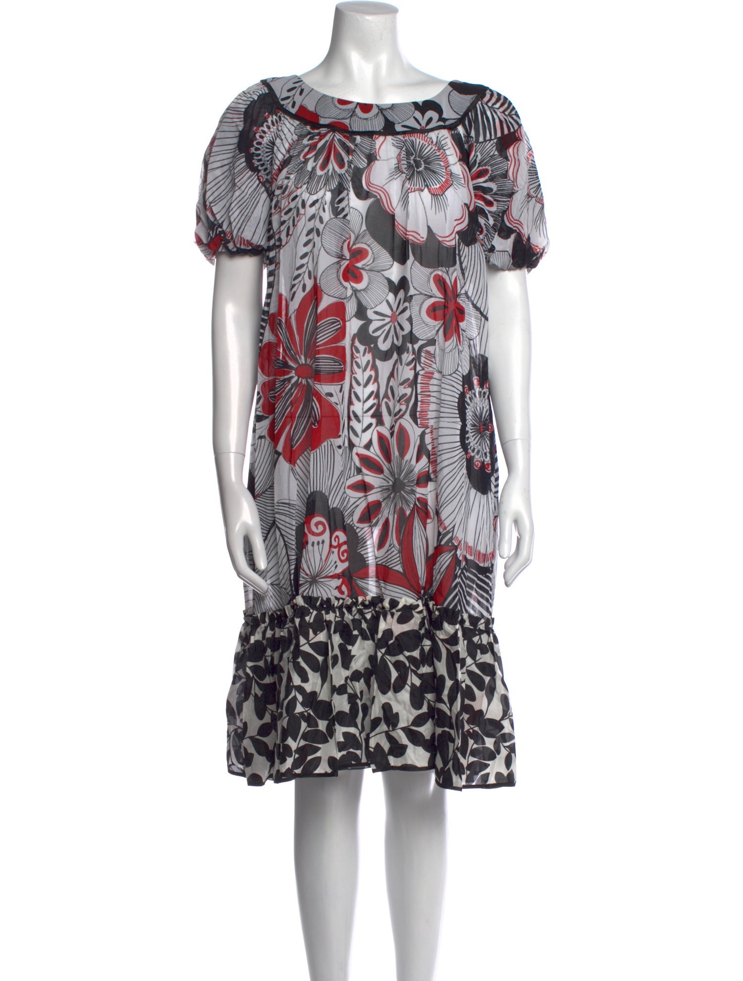 Dolce & Gabbana Printed Knee-Length Dress