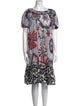 Dolce & Gabbana Printed Knee-Length Dress