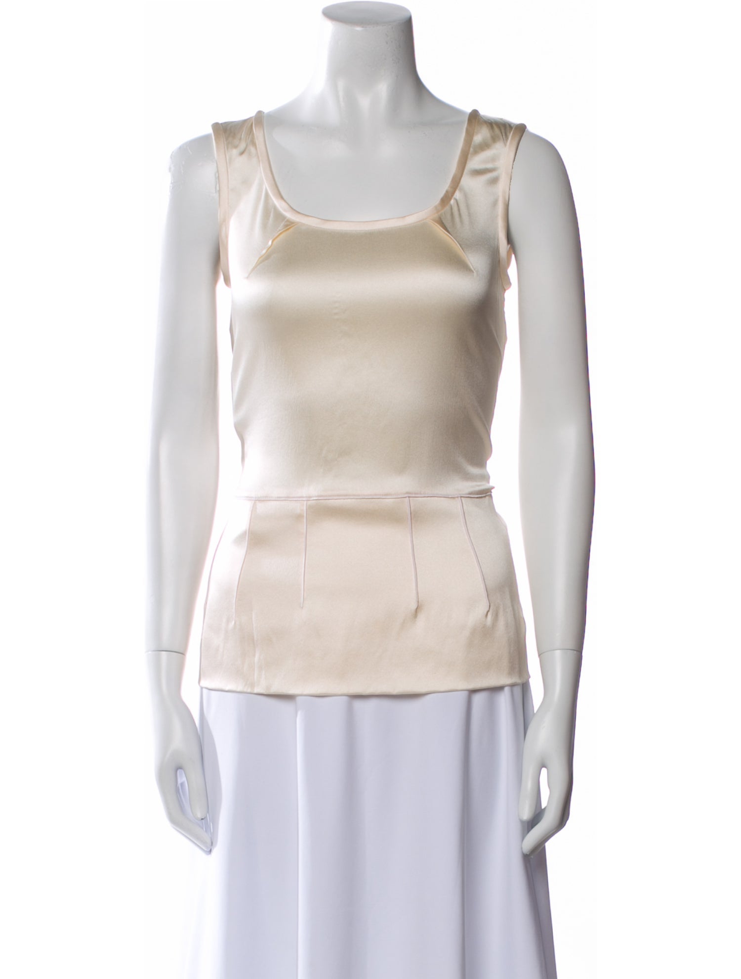 Dolce & Gabbana Silk Scoop Neck Top