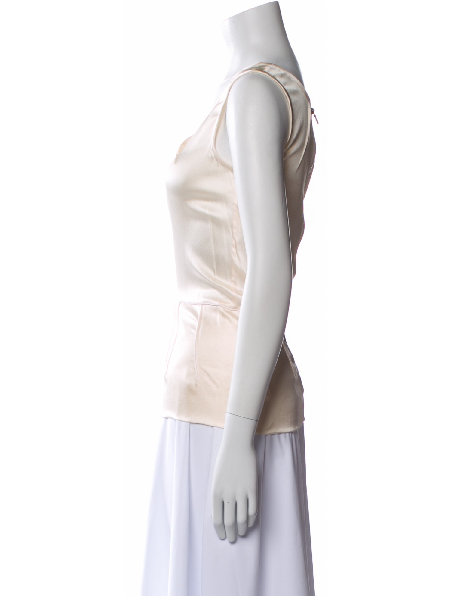 Dolce & Gabbana Silk Scoop Neck Top