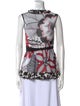 Dolce & Gabbana Printed Scoop Neck Top