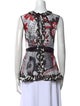 Dolce & Gabbana Printed Scoop Neck Top