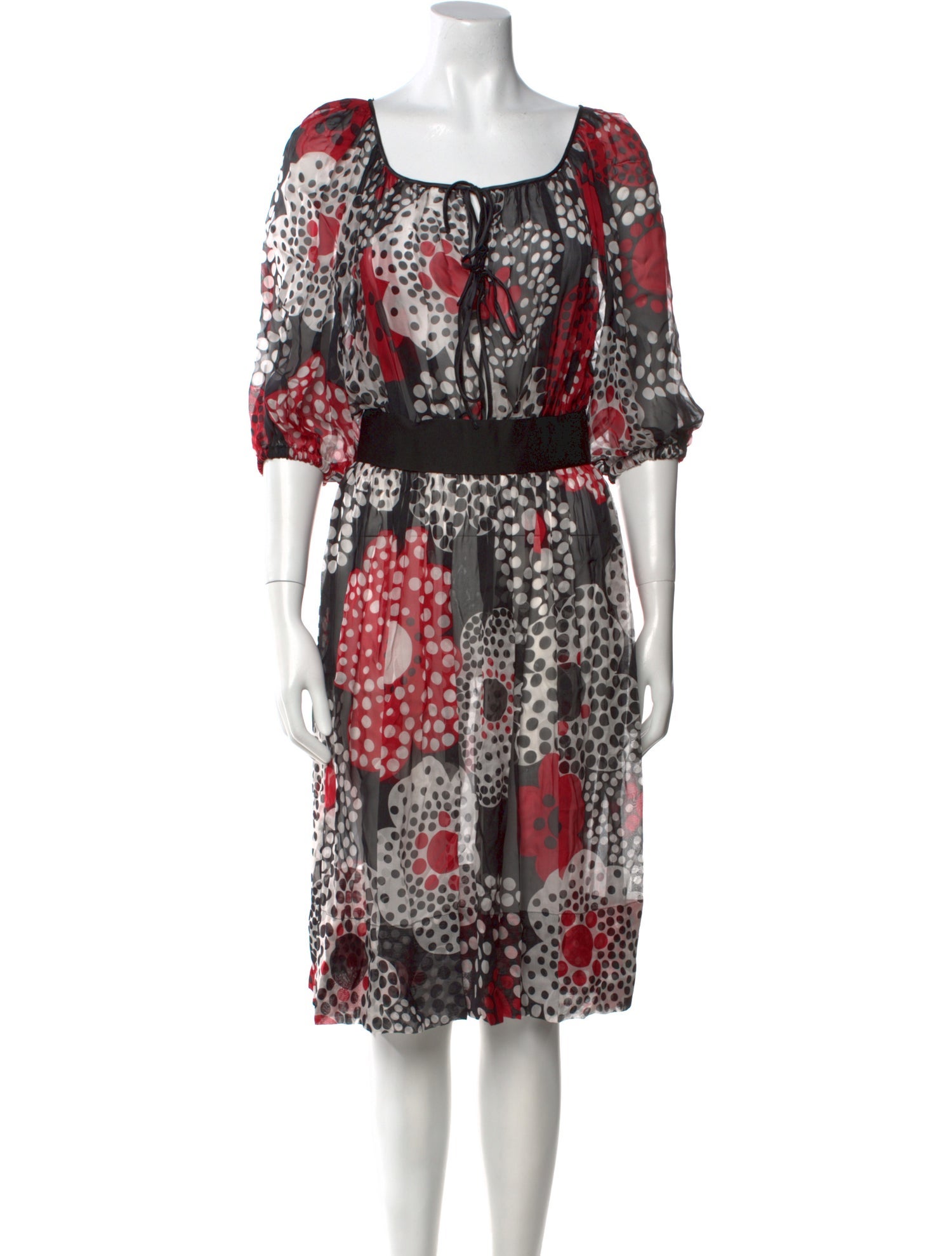 Dolce & Gabbana Silk Knee-Length Dress