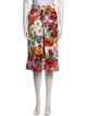 Dolce & Gabbana Floral Print Wide Leg Pants