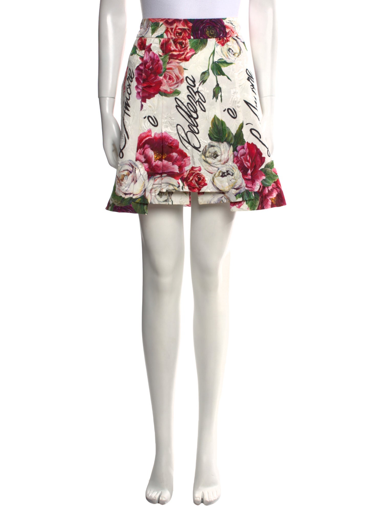 Dolce & Gabbana Floral Print Mini Skirt